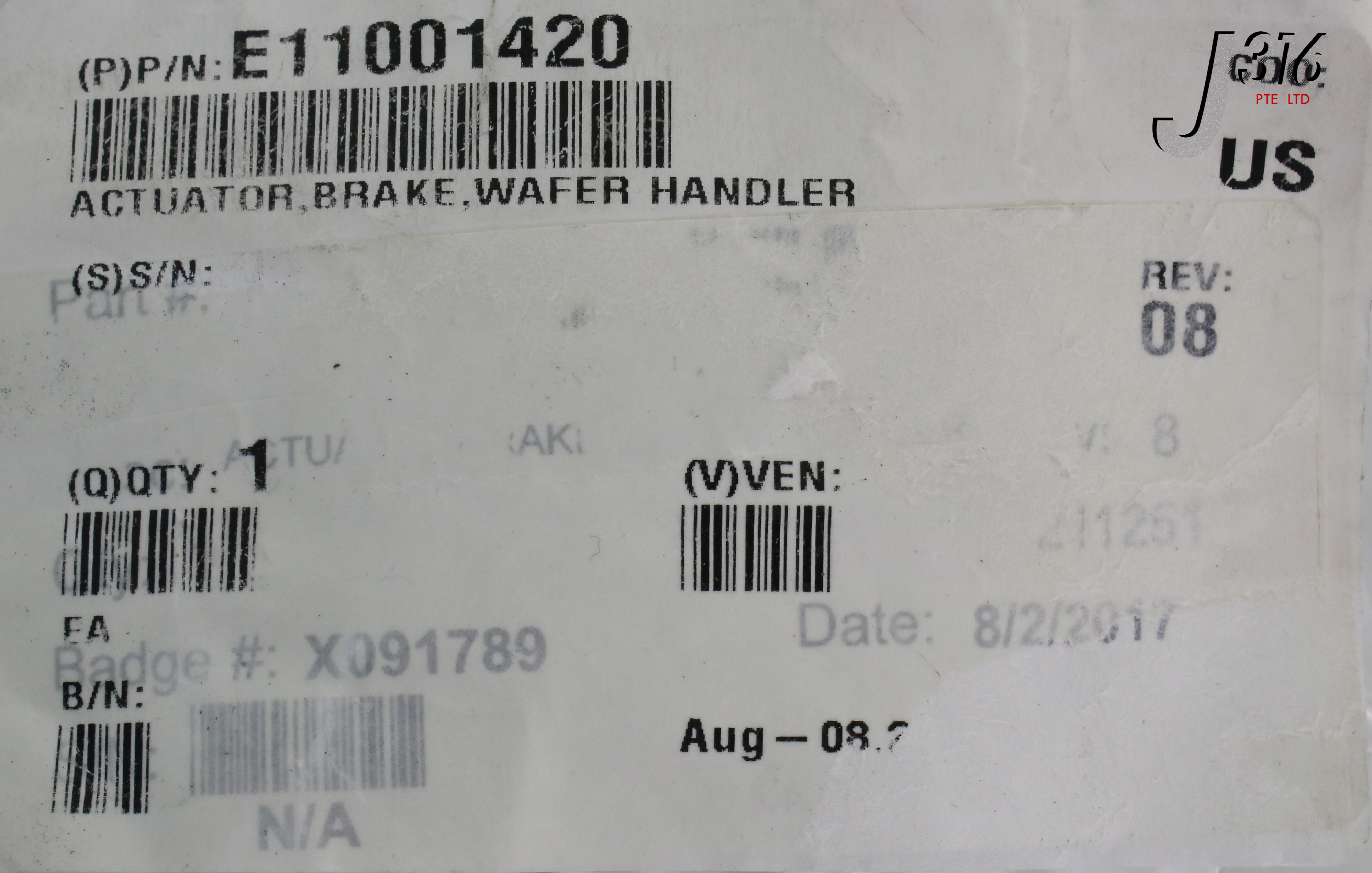 21239 VARIAN ACT BRAKE WAFER HANDLER E220 (NEW) E11001420 | eBay